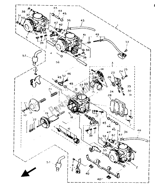 Yamaha virago 535 shop carburetor